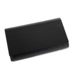 Ādas un Koka Klača Soma, Spīdīgi Melna