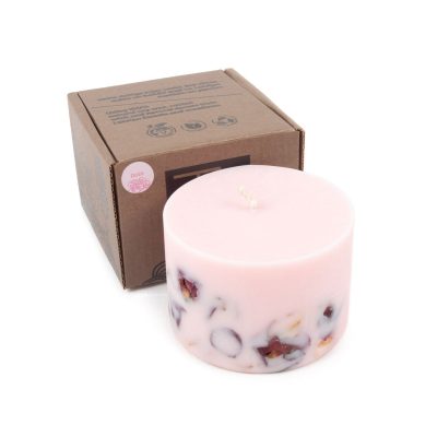 Aromātiskā sojas vaska svece, roze
