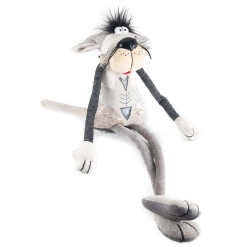 Balts kaķis - jauka un smieklīga mīkstā manta, liela