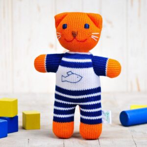 Bērnu rotaļlieta - kaķis (puika), 18 cm