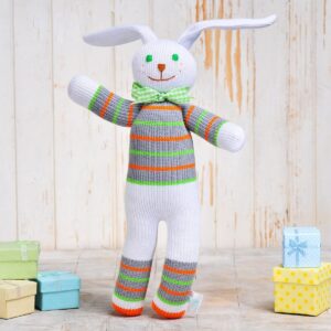 Bērnu rotaļlieta - zaķis (puika), 42 cm