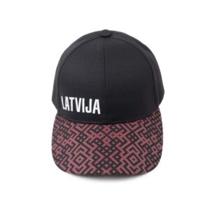 Cepure ar nagu, latvija, etno raksts, melna