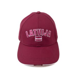 Cepure ar Nagu LATVIJA, Karogs, Bordo Cepure ar nagu latvija, karogs, bordo