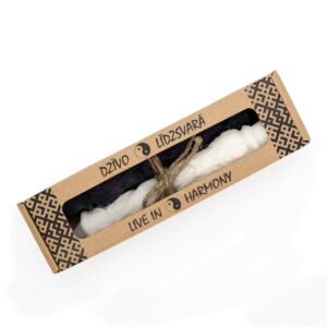 Dabīgā bišu vaska sveces, iņ un jaņ, 16 cm