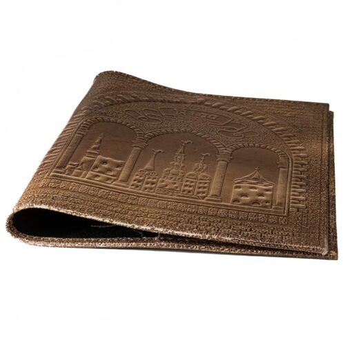 Dabīgās Ādas grāmatas vāks ar ornamentu, 18x23.5 cm