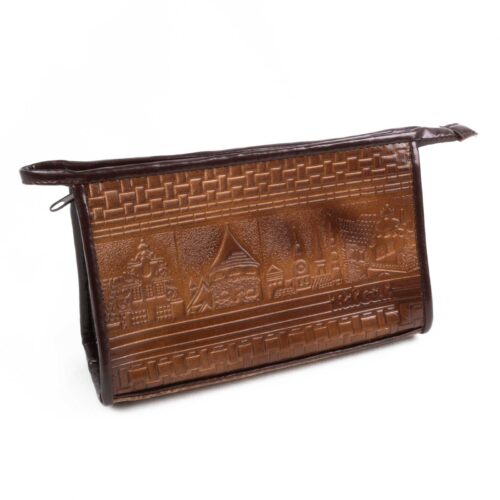 Dabīgās Ādas kosmētikas somiņa - rīga, 12.5x20 cm