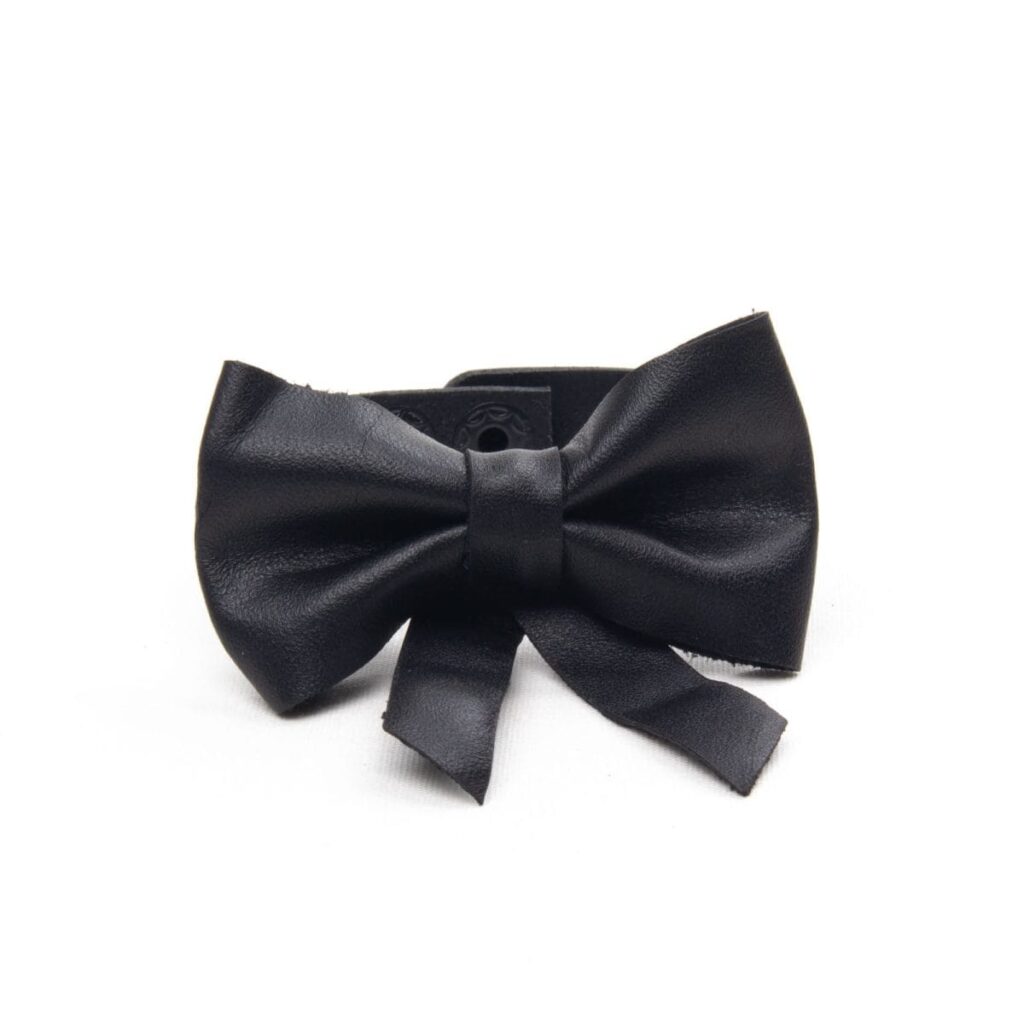 Dabīgās Ādas rokassprādze “elegantā bante”, melna