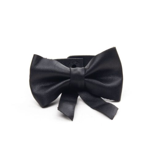 Dabīgās Ādas rokassprādze “elegantā bante”, melna