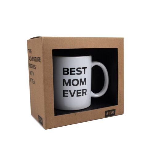 Dizaina krūze "best mom ever", 330 ml