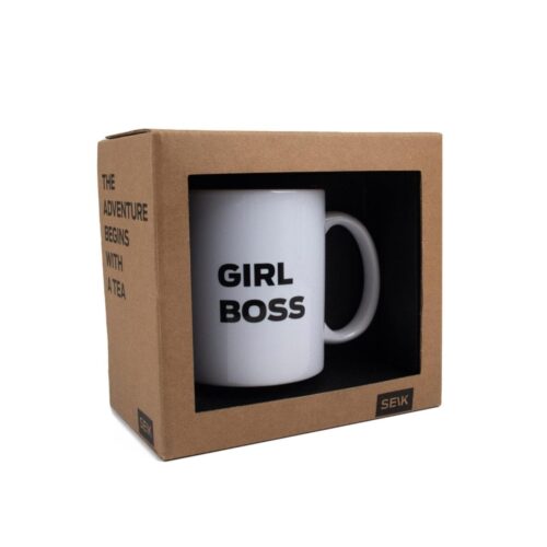 Dizaina krūze "girl boss", 330 ml