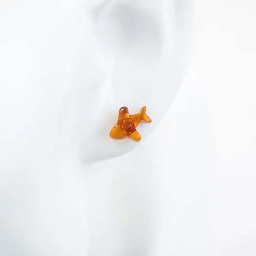 Dzintara auskari “lidmašīnas"