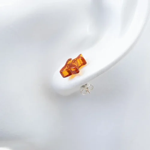 Dzintara auskari “lidmašīnas"