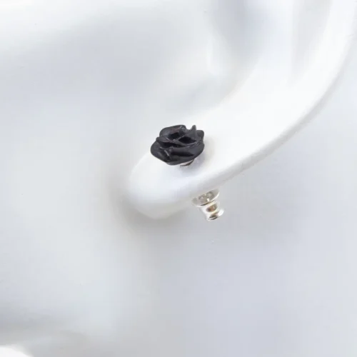 Dzintara auskari “roze"