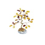 Dzintara Naudas Koks uz Akmens, 10 cm