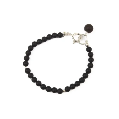 Dzintara rokassprādze ar sudraba krāsas elementiem, ⌀ 5 cm