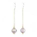 Gari Papīra Auskari Ķēdītē