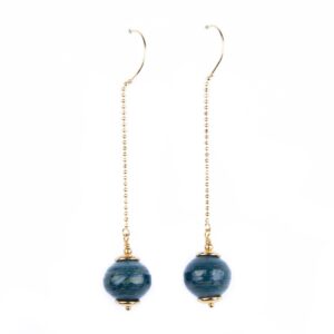 Gari papīra auskari Ķēdītē