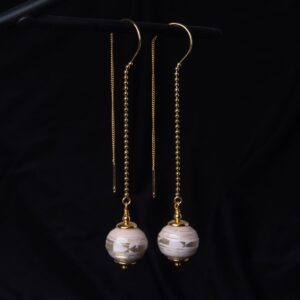 Gari Papīra Auskari Ķēdītē Gari papīra auskari Ķēdītē