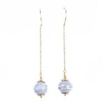 Gari Papīra Auskari Ķēdītē