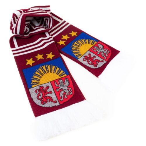 Hokeja Fanu Šalle LATVIJA ar Ģerboni, Bordo Hokeja fanu Šalle latvija ar Ģerboni, bordo