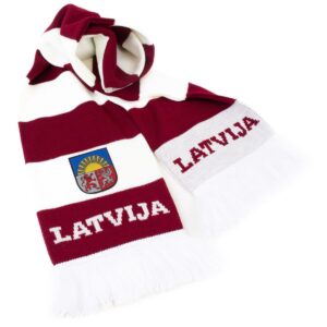 Hokeja fanu Šalle latvija ar Ģerboni, divkrāsu