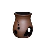 Keramikas Aroma Lampa, Matēti Brūna, 9.5 cm