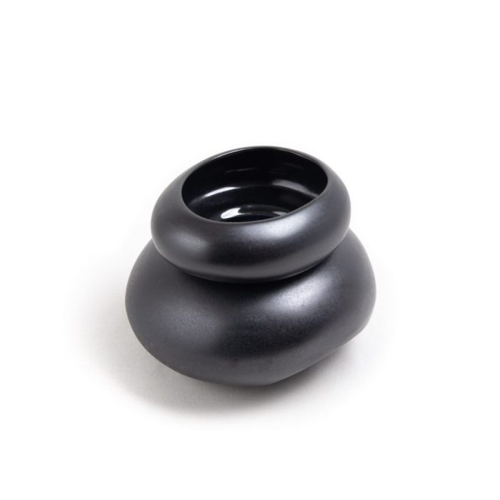 Keramikas aroma lampa, melna, 11 cm