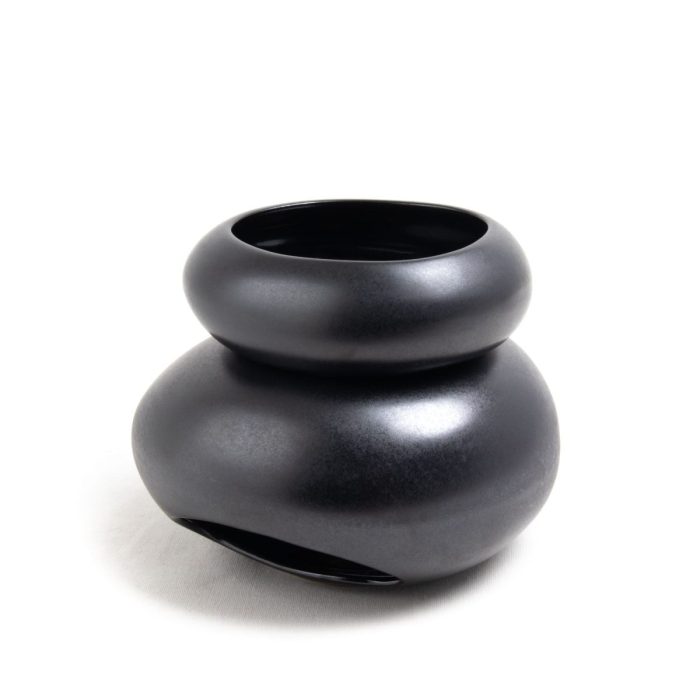Keramikas aroma lampa, melna, 11 cm