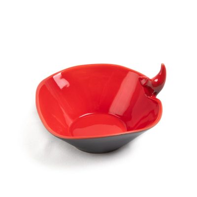 Keramikas Bļoda ar Kaķi, Melna ar Sarkanu Iekšpusi, ⌀16.5 cm Keramikas bļoda ar kaķi, melna ar sarkanu iekšpusi, ⌀16.5 cm