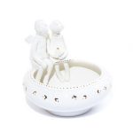 Keramikas Bļoda "Eņģeļu Pāris ar Putnu", ⌀ 19 cm