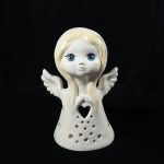 Keramikas Eņģeļa Figūra - Svečturis, 20 cm