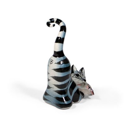Keramikas Figūra – Kaķis ar Zivi, 14 cm Keramikas figūra – kaķis ar zivi, 14 cm