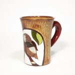 Keramikas Krūze, Putnu Tematika, Brūna, 300 ml