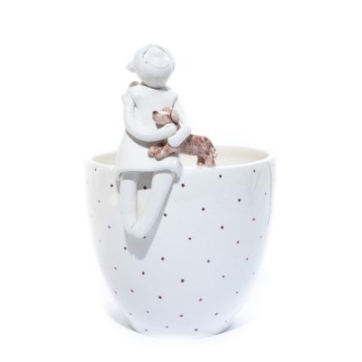 Keramikas Trauks “Eņģelis ar Sunīti”, ⌀ 16.5 cm Keramikas trauks "eņģelis ar sunīti", ⌀ 16.5 cm