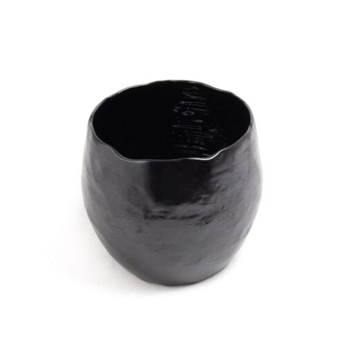 Keramikas vāze, melna, 15 cm