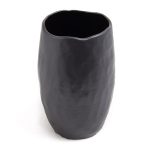 Keramikas Vāze, Melna, 19 cm