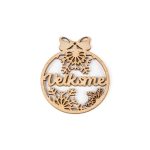 Koka eglīšu rotājums "Veiksme", Ø 6.8 cm