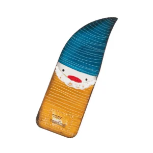 Koka grāmatzīme - rūķis zilā cepurē "cozy reading"