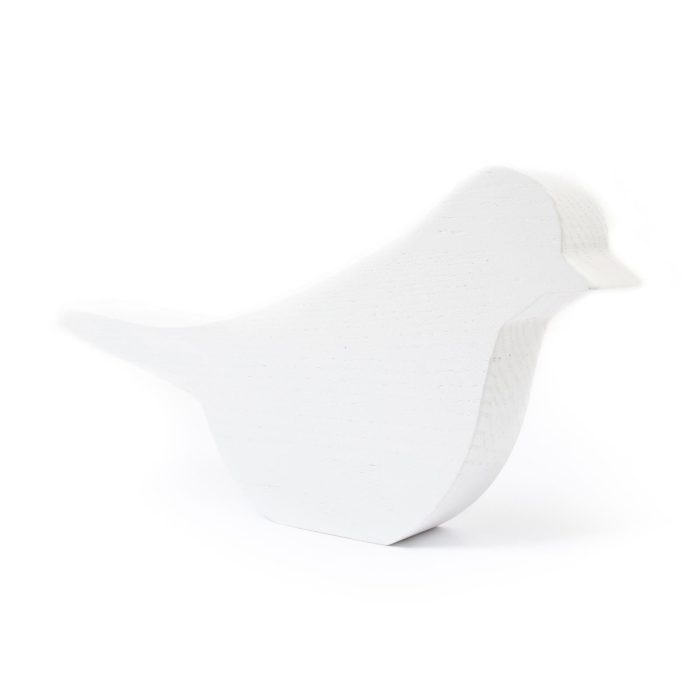 Koka putniņš, balts, 8 cm
