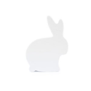 Koka zaķis, balts, 12.5 cm