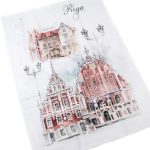 Kokvilnas Virtuves Dvielis “Rīga”, 50x70 cm