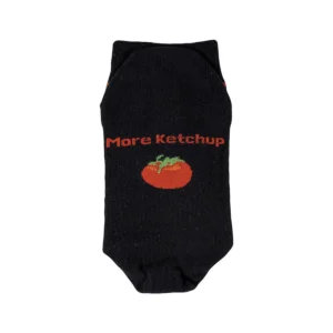 Kokvilnas zeķes "more ketchup", melnas