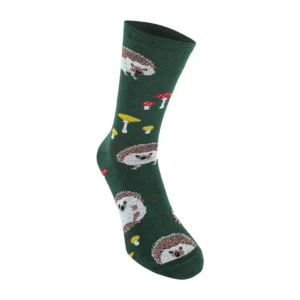 Kokvilnas Zeķes “Need a Hedge-hug”, Tumši Zaļas Kokvilnas zeķes "need a hedge-hug", tumši zaļas