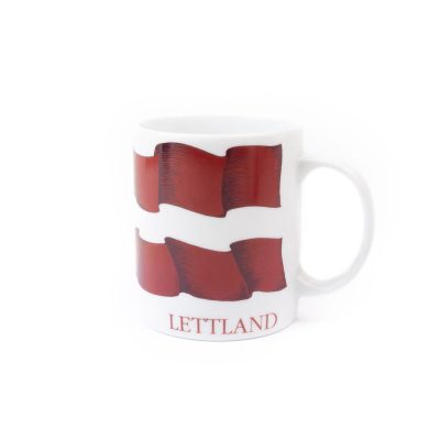 Krūze ar Latvijas Karogu, “Latvija, Lettonie, Letland”, 300 ml Krūze ar latvijas karogu, “latvija, lettonie, letland”, 300 ml