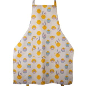 Lina priekšauts ar cālīšiem, 70x84 cm