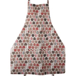 Lina Priekšauts ar Krāsainām Sirsniņām, 70×84 cm Lina priekšauts ar krāsainām sirsniņām, 70x84 cm