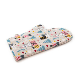 Lina virtuves cimds ar zaķiem, 21x30 cm