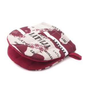 Lina virtuves cimds ar „latvija”, 13x13 cm