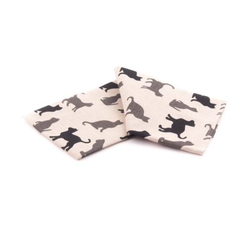 Lina virtuves dvielis ar kaķiem, 47x70 cm