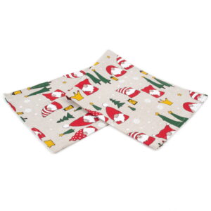 Lina virtuves dvielis ar rūķiem mežā, 47x70 cm